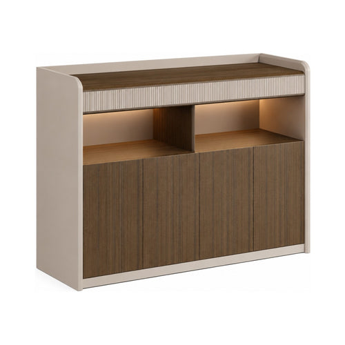 office storage cabinet with fire-resistant board in brown — MR.BIG Dubai