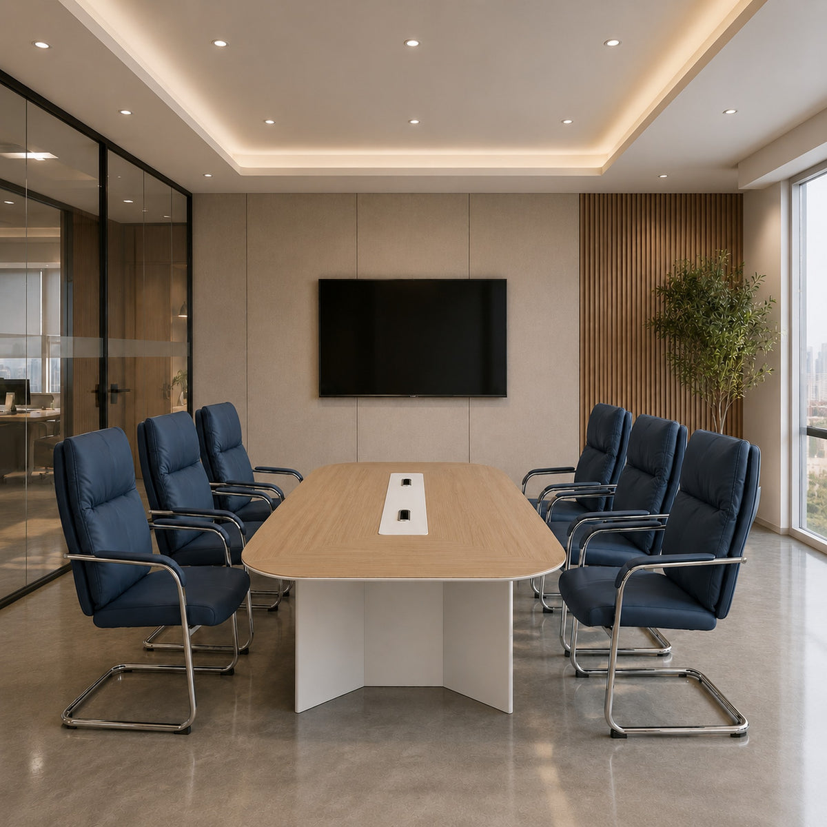 Executive Leather Chair with Extra-Thick Cushion