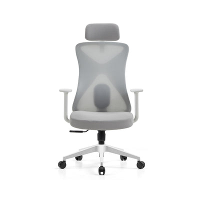 ergonomic office chair with deep recline in grey — MR.BIG Dubai