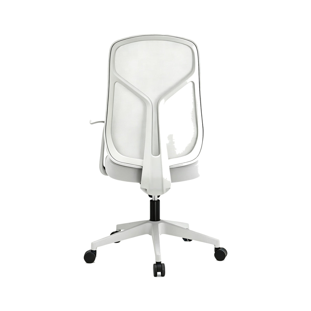 Mesh Computer Chair with Rocking Recline — Grey
