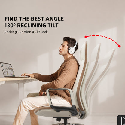 High-Back Executive Chair with Extra-Thick Cushion