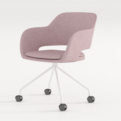 Fabric Lounge Chair — Pink