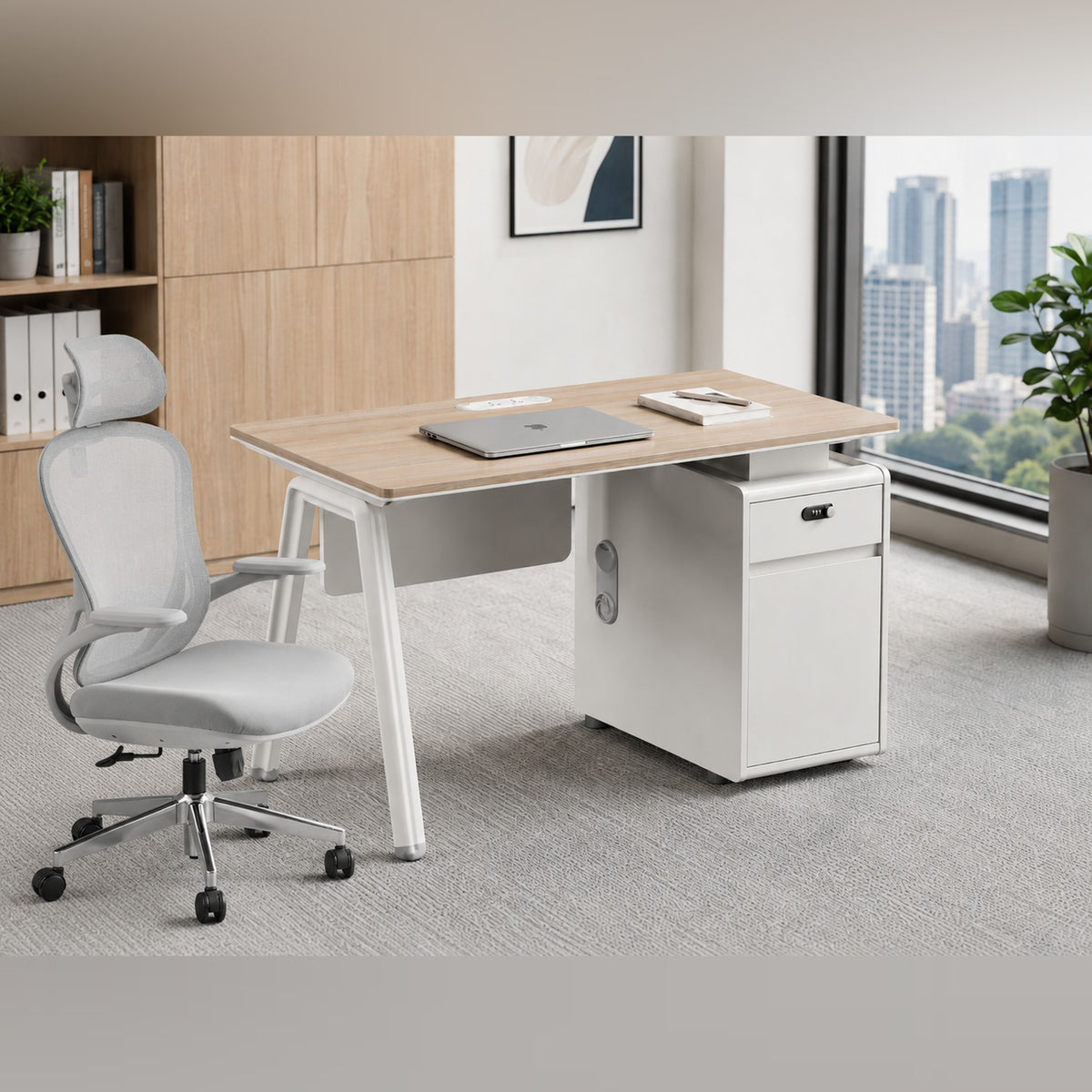 Ergonomic Desk Chair with Ergonomic Design — Grey
