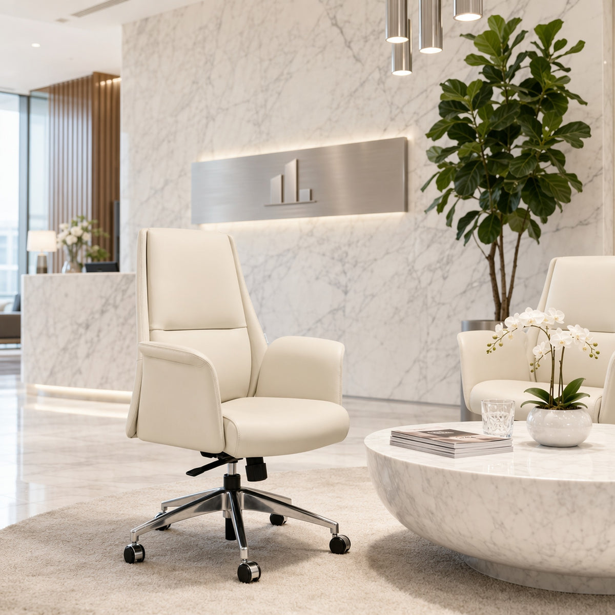 High-Back Executive Chair with 150 kg+ Capacity