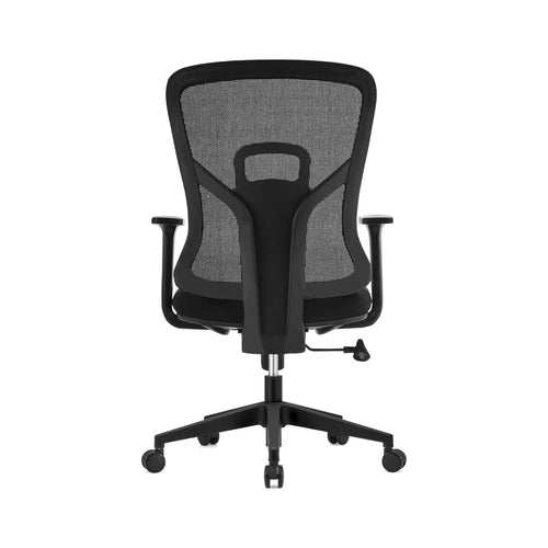 ergonomic office chair with extra-thick cushion in black — MR.BIG Dubai