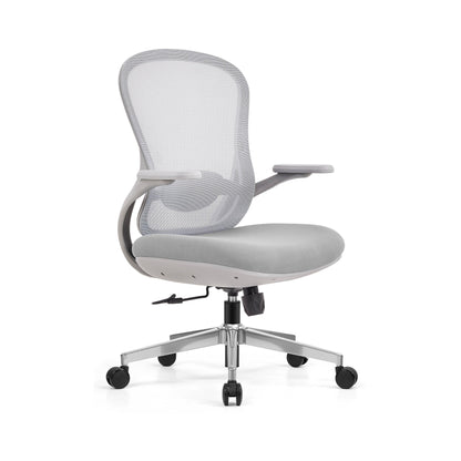 mesh task chair with ergonomic design in grey — MR.BIG Dubai