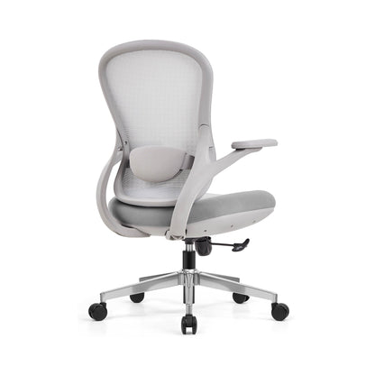 Mesh Task Chair with Ergonomic Design — Grey