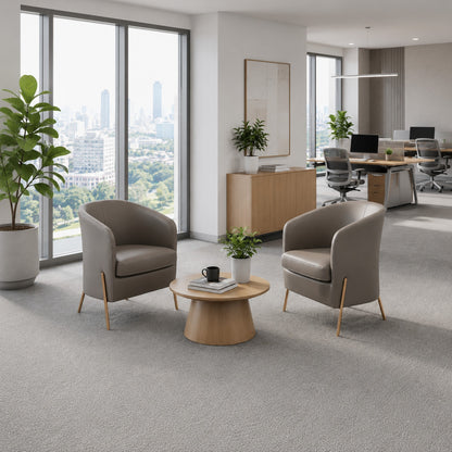 Tech Fabric Lounge Chair with Extra-Thick Cushion