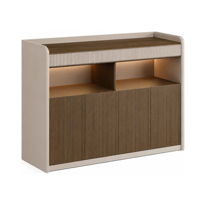office storage cabinet with fire-resistant board in brown — MR.BIG Dubai