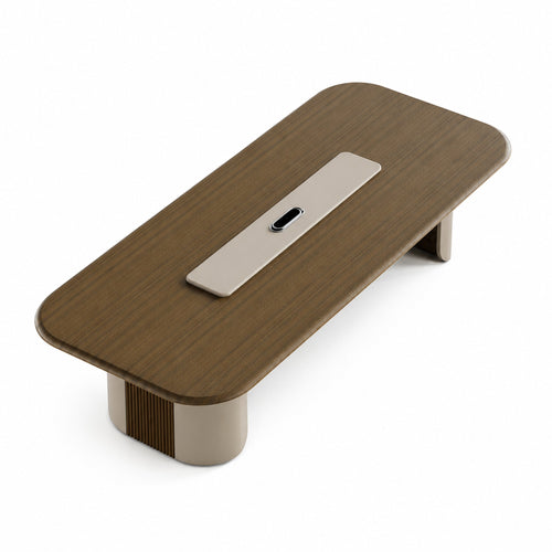 meeting table with 200 kg+ capacity in dark brown — MR.BIG Dubai