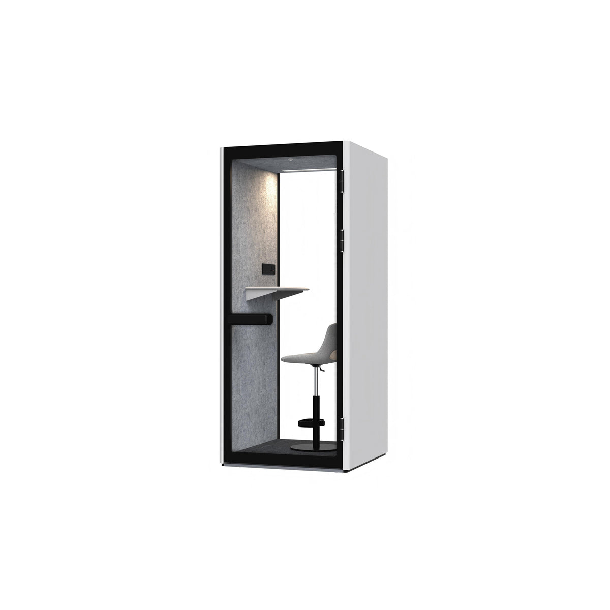 Single-Person Soundproof Acoustic Pod — White Exterior - Image 1