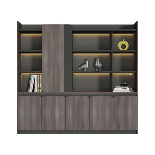office storage cabinet with fire-resistant board in light oak — MR.BIG Dubai