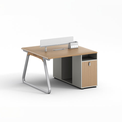 team workstation with privacy screens — MR.BIG Dubai