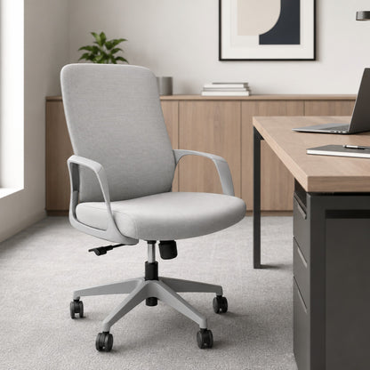 Ergonomic Task Chair with Multi-Way Adjustment — Grey